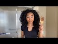 EASY NATURAL CURLY HAIR ROUTINE DEFINED + VOLUMINOUS CURLS (3c-4a curls)