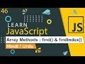 JavaScript Array find & findIndex Tutorial in Hindi / Urdu