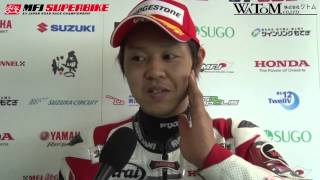 2014 SUPERBIKE ROUND 2 : Autopolis JSB1000 Takumi Takahashi After the race interview