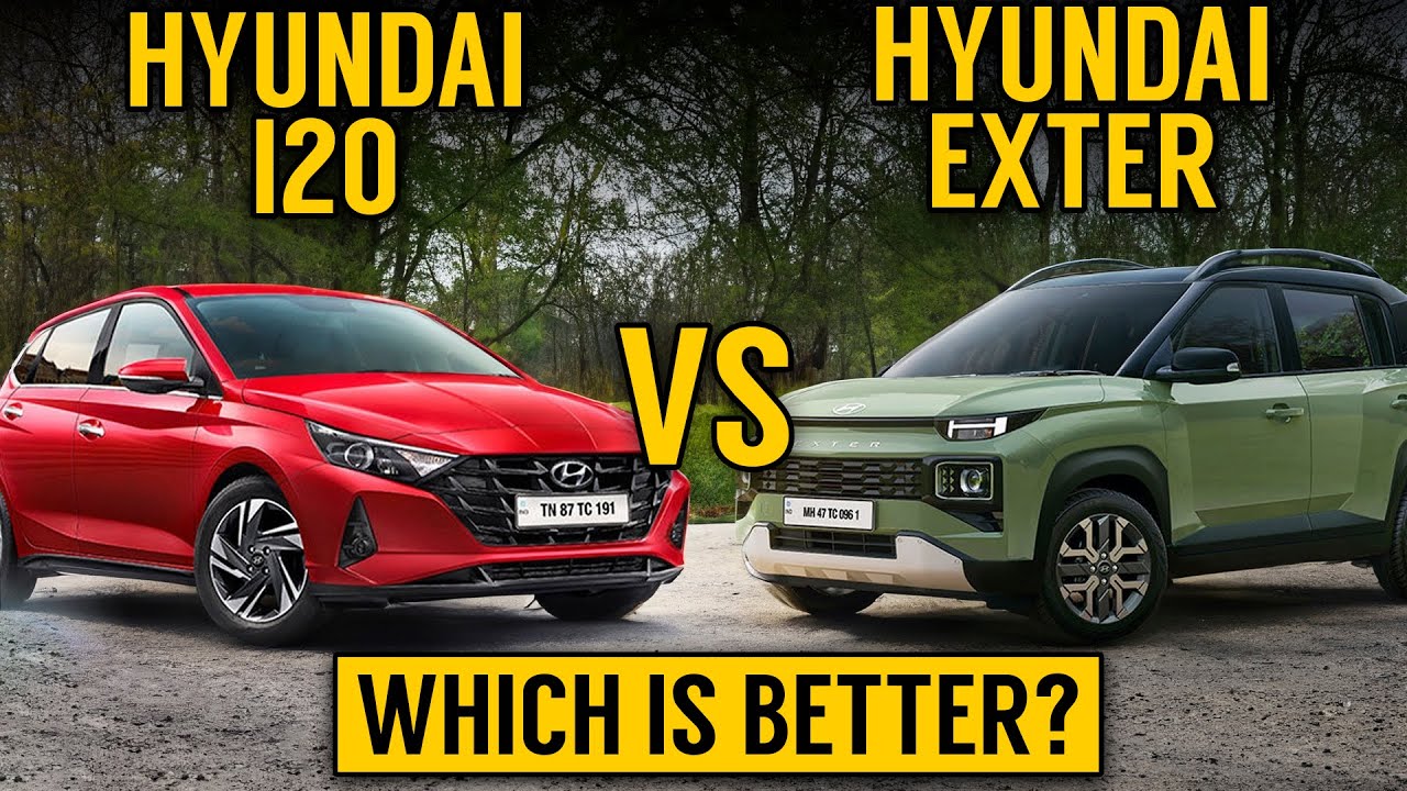 Hyundai Exter VS Hyundai I20 | I20 Vs Exter | Which Is Better ...