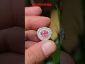 natural pink sapphire lady ring 1.00 crt gri lab gemstone sapphire