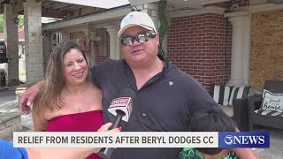 Corpus Christi residents are relieved after dodging Beryl