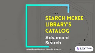 Search McKee Library's Catalog: Advanced Search