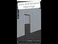 How to Add DOOR AND WINDOW Openings in Blender!