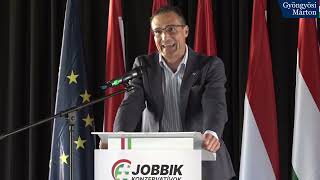 Gyöngyösi Márton leköszönő beszéde a Jobbik-Konzervatívok XXXIII. kongresszusán (2024. június 29.)