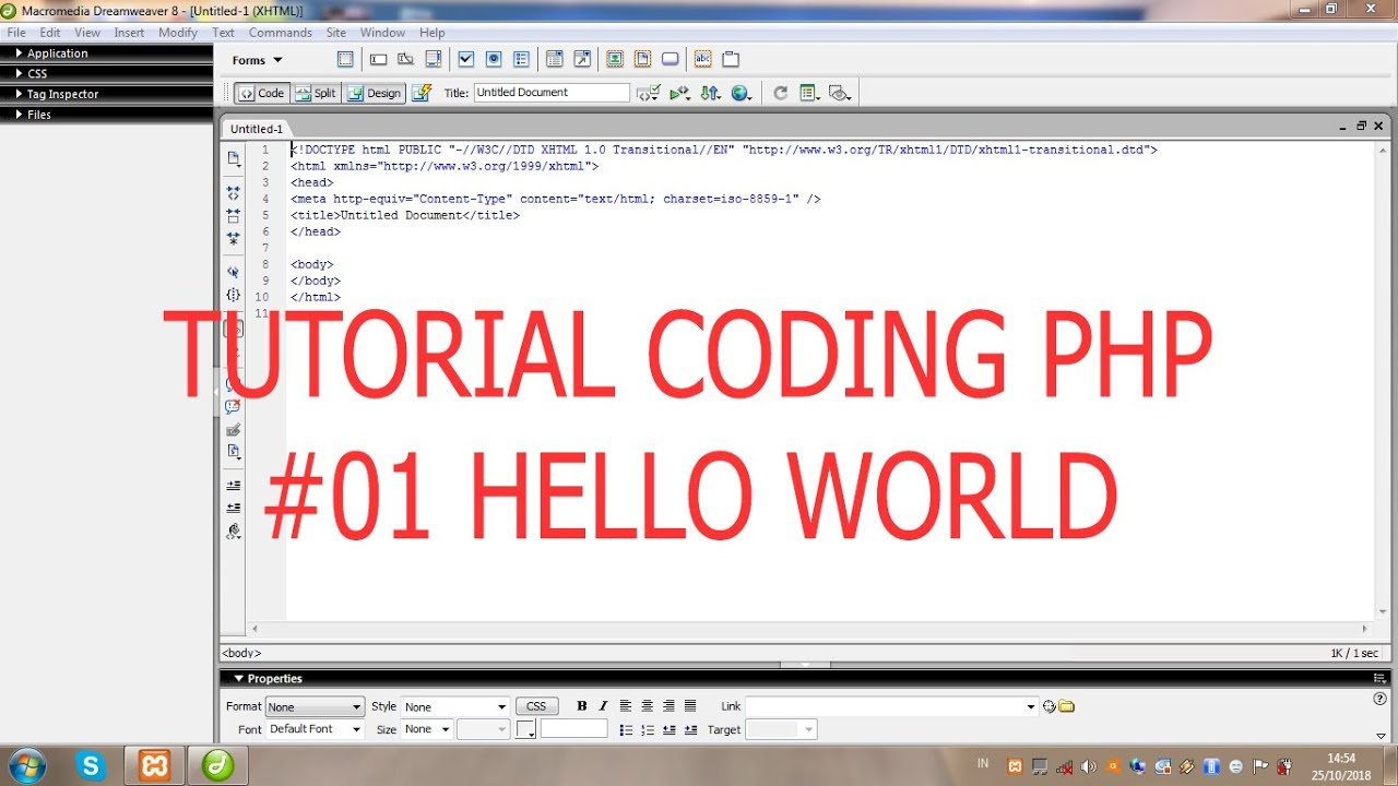 Tutorial Coding PHP #01 Hello World - YouTube