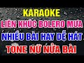 Liên Khúc Bolero Mưa Tone Nữ Nửa Bài Lâm Organ  -  Beat Mới