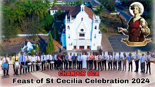 Feast of St Cecilia Celebration 2024 Chandor Goa 