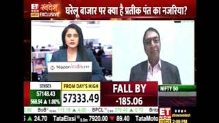 Prateek Pant discussing Markets on ET Now Swadesh