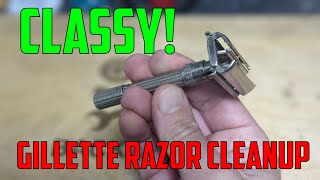 Vintage Gillette Slim Cleanup - I bring this iconic razor back into usability!