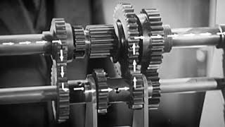 Spinning Levers - How A Transmission Works, 1936 | AI Upscale