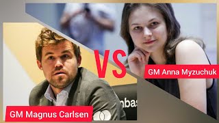 How Magnus Carlsen Calculates against a Blitz World Champion Anna Muzychuk