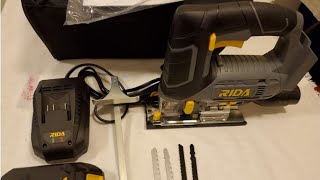 RIDA JigSaw, 20V Cordless Jig Saw with LED light Review, Amazing Power, Quality Built, Great Value