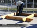 step one in how to install a pergola kit layout