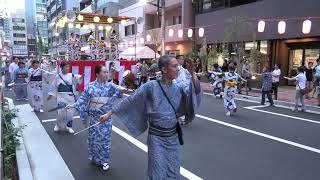 浅草橋音頭　2024年7月20日柳ばし納涼盆踊り７　東京都台東区　浅草橋　柳橋中央通り