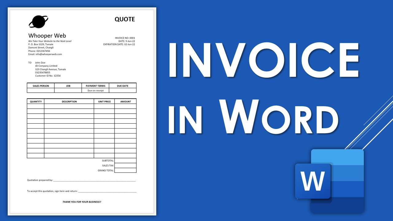 Invoice Template Microsoft Excel