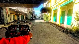 Riding a tuk tuk in Savannakhet, Laos 2022