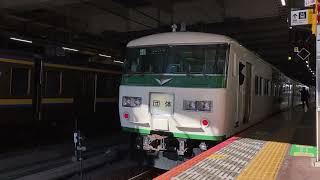 JR東日本団体列車「ぐるっと北総水郷185」千葉駅発車シーン