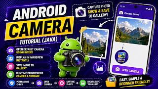 ANDROID - CAMERA API TUTORIAL IN JAVA | CLICK IMAGE AND SAVE IN GALLERY