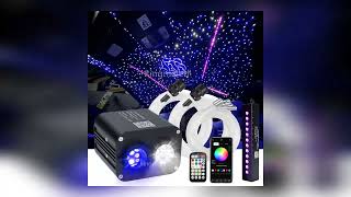 20W Twinkle  Car Roof Star Light with RGB Meteor Music APP Control Fibe