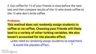 AP Stats Experiments & Random Assignment