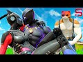 BLACK PANTHER KISSES MEOWSCLES GIRLFRIEND.... ( Fortnite  )