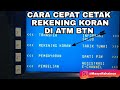 Cara cetak rekening koran menggunakan ATM BATARA