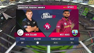 New Zealand vs West indies Cricket Match Highlights || Real cricket #viral #realcricket22