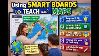 Using Smart Boards in 2026 with maps | Teaching maps with interactive white boards IWB