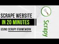 Learn Scrapy in just 20 Minutes