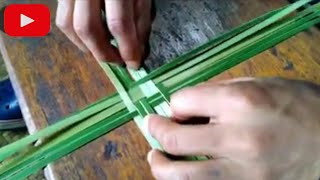 Weaving easy/simple basket (Shem)  from Bamboo ||How to make a bamboo basket|| Ep-02