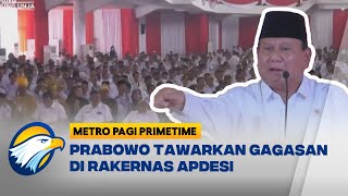 Prabowo Tawarkan Gagasan Di Rakernas APDESI