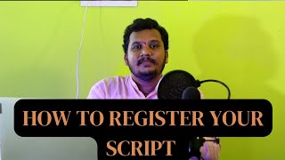 How to register your script with SWA Telugu|Copyright protection