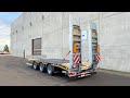 MAX Trailer - MAX300 flatbed low-loader trailer with 3 axles & single ramps