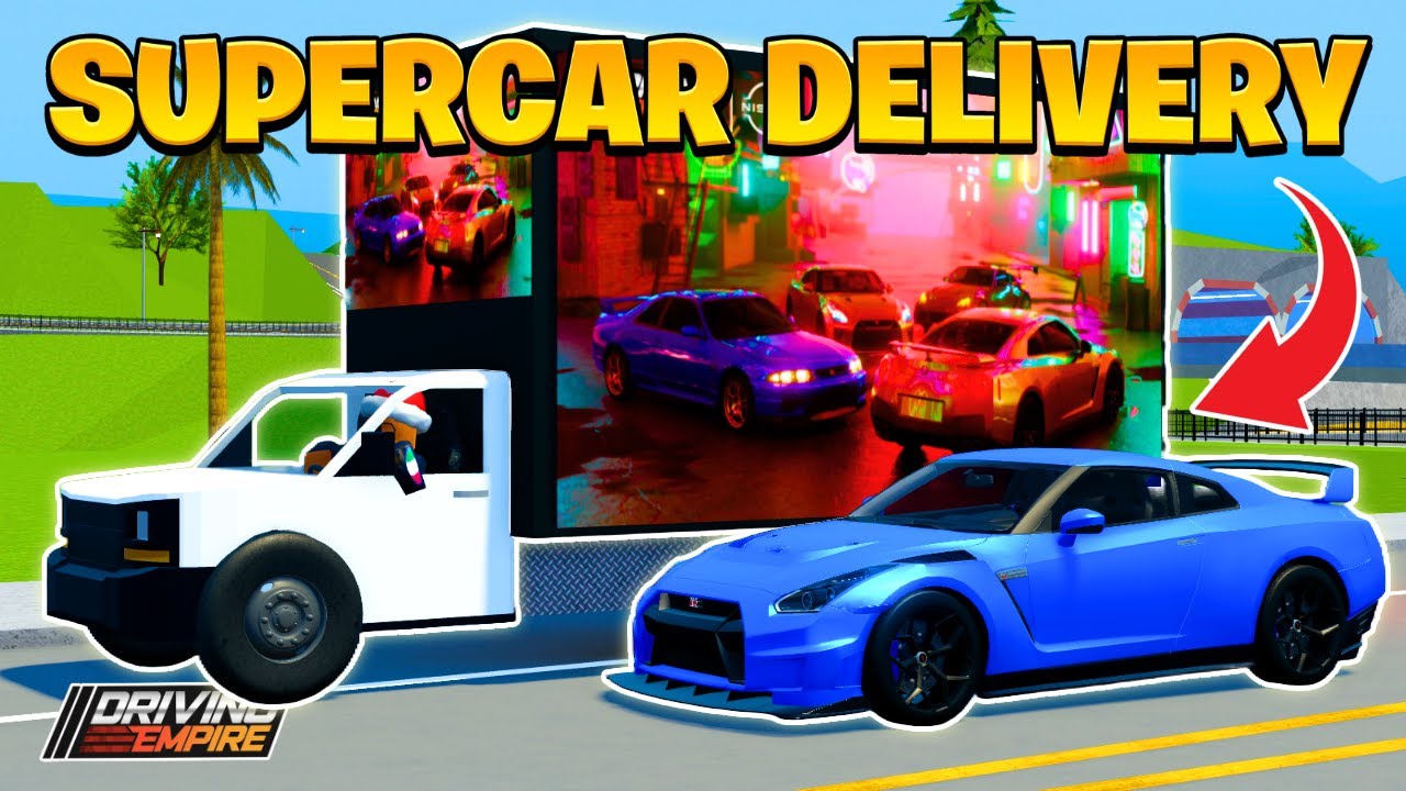 Epic Supercar Delivery In Driving Empire Youtube