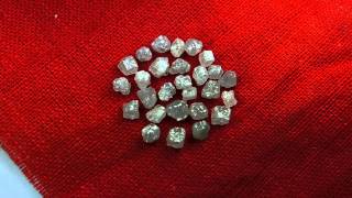 4.18 ct Natural Loose Diamond Raw Rough White Grey Mix Color 27 pieces.