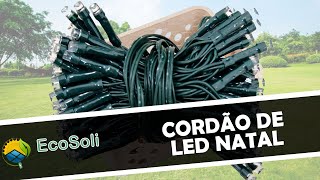 Cordão de LED Solar Natal - Ecosoli