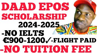100% FULLY FUNDED DAAD EPOS SCHOLARSHIP TO STUDY IN GERMANY 2024-2025