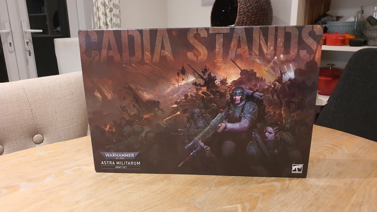 Unboxing: Cadia Stands - Astra Militarum Army Box: Warhammer 40k - YouTube