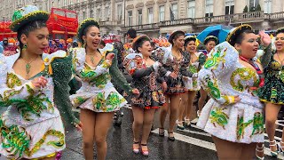 🎉💃 London’s 2025 New Year’s Parade | 🎉Wind, Rain \u0026 Celebration | London New Year Walk [4K]