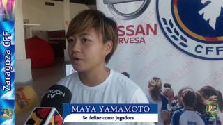 Chloe Richards y Maya Yamamoto presentadas en el Zaragoza CFF