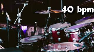 40 Bpm Drum Track Batería - Straight Beat Eighth Notes