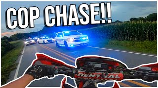 POLICE CHASE ENDS AT MY HOUSE! *INSANE*