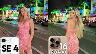 iPhone 16E (SE 4) VS iPhone 16 Pro Max Camera Comparison