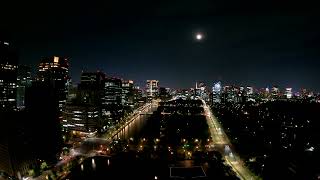 【4K：TimeLapse】パレスホテル東京から和田倉噴水公園を眺めて：View of Wadakura Fountain Park from Palace Hotel Tokyo