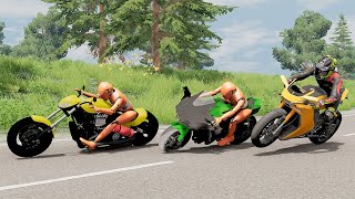 Motorbike Crashes #27 - BeamNG DRIVE | SmashChan