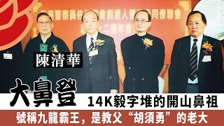 大鼻登：本名何广登，14K“毅字堆”的開山鼻祖，號稱九龍霸王，是教父“胡須勇”的老大