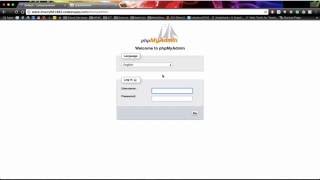 phpMyAdmin creating your first database tutorial