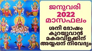 പുതുവർഷം 2022 | ജനുവരി 2022 മാസഫലം | January Month Prediction 2022  | Astrology Malayalam