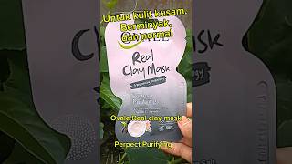 Review Masker Ovale Real clay mask untuk kulit normal #shorts #masker  #mencerahkankulit